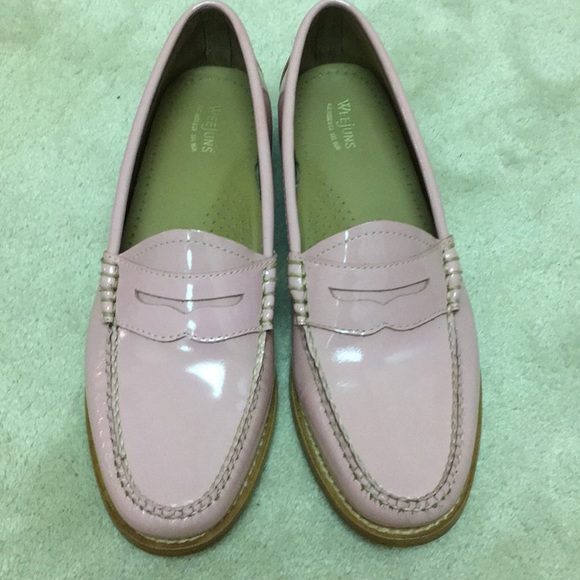 bass patent leather loafers